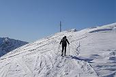 Salita invernale da Lizzola al Passo della Manina e al Monte Sasna con vento e tormenta di neve il 7 febbraio 2010 - FOTOGALLERY